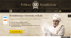 Desktop Screenshot of feliksa-konditoreja.com